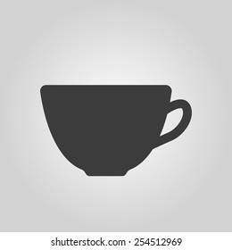 The cup icon. Tea symbol. Flat Vector illustration