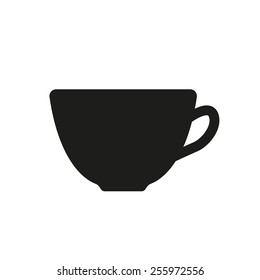 The cup icon. Tea symbol. Flat Vector illustration