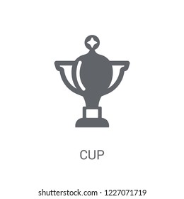 Cup icon. Trendy Cup logo concept on white background from Startup Strategy and Success collection. Suitable for use on web apps, mobile apps and print media.