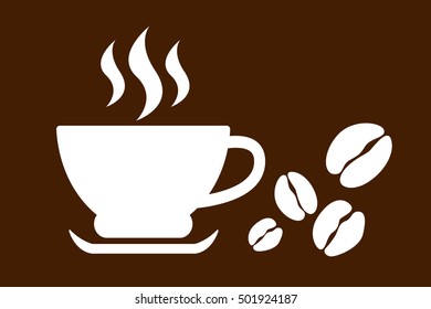 Cup Icon Vector. Coffee Cup Object