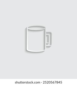 cup icon vector coffee time tea icon cafe logo