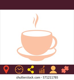 Cup  icon. Vector design.