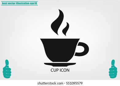 Cup icon vector illustration.