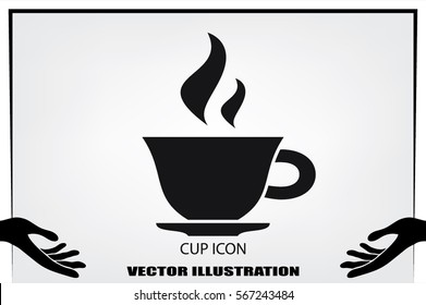 Cup icon vector illustration.