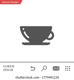 Cup icon. Vector illustration EPS 10.