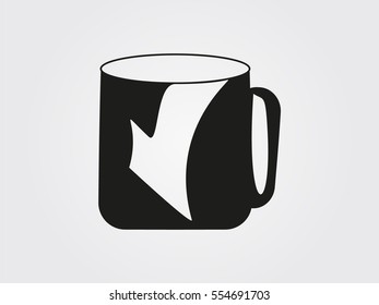 cup, icon, vector illustration eps10