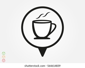 cup, icon, vector illustration eps10