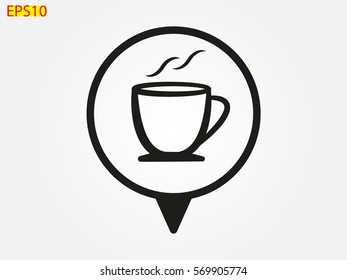 cup, icon, vector illustration eps10