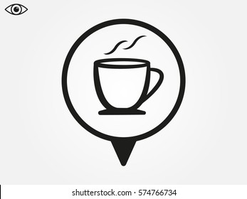 cup, icon, vector illustration eps10