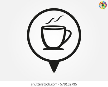 cup, icon, vector illustration eps10