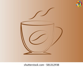 cup, icon, vector illustration eps10