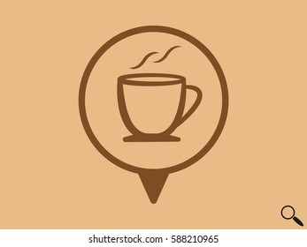 cup icon, vector illustration eps10