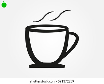 cup, icon, vector illustration eps10
