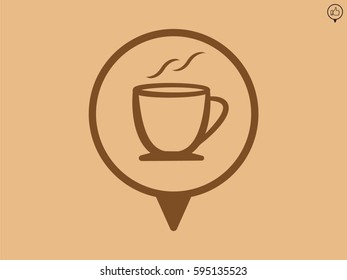 cup, icon, vector illustration eps10