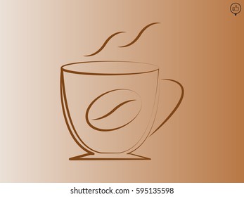 cup, icon, vector illustration eps10
