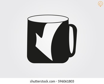 cup, icon, vector illustration eps10