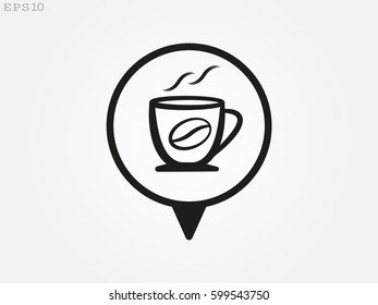 cup, icon, vector illustration eps10