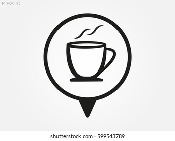 cup, icon, vector illustration eps10