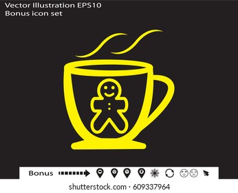 cup, icon, vector illustration eps10