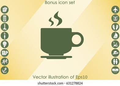 Cup icon vector illustration eps10.