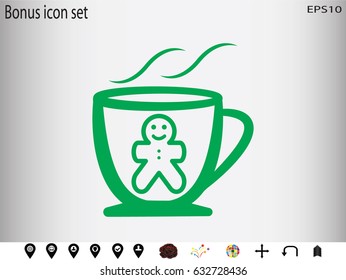cup, icon, vector illustration eps10