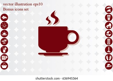 Cup icon vector illustration eps10.