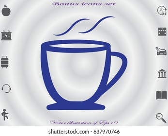 cup, icon, vector illustration eps10