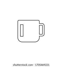 Ilustración plana vectorial de icono de copa