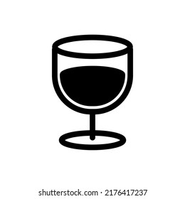 cup icon vector illustration logo template for many purpose. Isolated on white background. outline style.