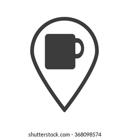 cup icon, vector illustration. Modern design. Flat design style