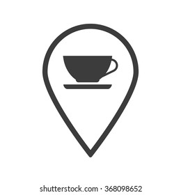 cup icon, vector illustration. Modern design. Flat design style