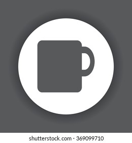 cup icon, vector illustration. Modern design. Flat design style