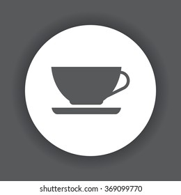 cup icon, vector illustration. Modern design. Flat design style