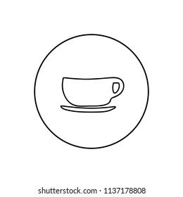 Cup icon vector illustration on white background