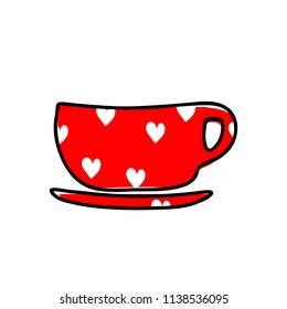 Cup icon vector illustration on white background