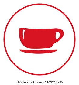 Cup icon vector illustration on white background