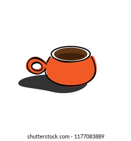 Cup icon vector illustration on white background. EPS 10