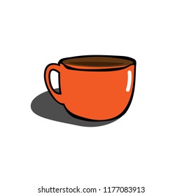 Cup icon vector illustration on white background. EPS 10