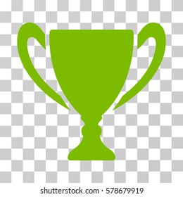 Cup icon. Vector illustration style is flat iconic symbol, eco green color, transparent background. Designed for web and software interfaces.