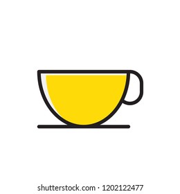 cup icon vector. kitchen icon with filled outline style