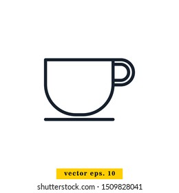 Cup Icon Vector Logo Design Template