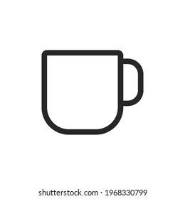 Cup icon vector. Mug sign