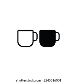 Cup icon vector. Mug sign
