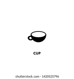 cup icon vector. cup sign on white background. cup icon for web and app