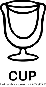 cup icon vector symbol design illustration