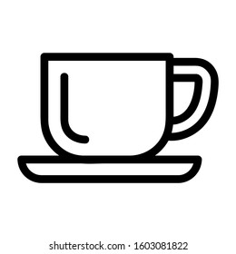 Cup icon vector, in trendy flat style isolated on white background. cup icon image, cup icon illustration