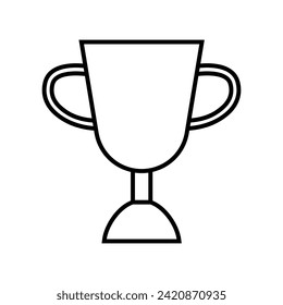 Cup icon vector. Trophy illustration sign . champions symbol. Win logo