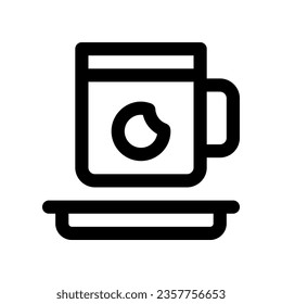 cup icon. vector icon for your website, mobile, presentation, and logo design.