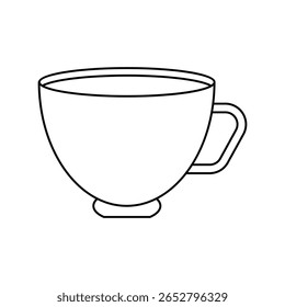 cup icon with white background vector stock illustration