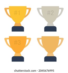 cup icon, winner, first place, vector illustration